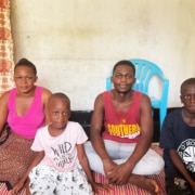 A former street child reunited with his family