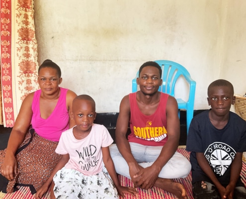 A former street child reunited with his family